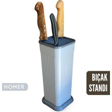 Homer Universal Bıçak Standı ve Organizeri - Yıkanabilir Izgaralı Tezgah Üstü Bıçaklık (Tüm Bıçaklara Uygun)