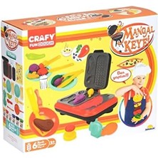 Bliss Store Crafy Oyun Hamur Set Mangal Keyfi 6X50GR 22 Parça Büyük