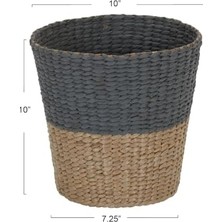 Bliss Store Essentials Cattail And Kağıt Atık Sepeti, Iki, 2 Ton