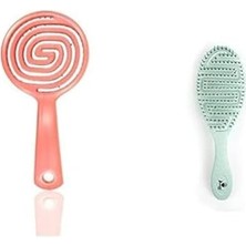 Bliss Store Pro Üç Boyutlu Oval Saç Fırçasıxnascita Pro Vegan Açma/tarama Saç Fırçası Mint Yeşili