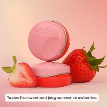 Bliss Store Eos Bitki Bazlı Vegan Dudak Merhem - Çilek ŞERBETI,%100 Doğal Formül, Geri Dönüşümlü Zeytin Squalane, Zulümsüz Dudak Balsamı, 11,9 gr