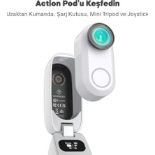 Bliss Store Akaso Snapx 4K/60FPS 20MP Wi-Fi Mini Aksiyon Kamera,taşınabilir Vücut Kamerası, Giyilebilir Video Kaydedici, Su Geçirmez, App Kontrollü, Ipx7, 36GRAM, 74×56×30MM