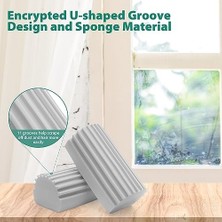 Bliss Store 2 Adet Nemli Temiz Silgi Süngeri, Sihirli Toz Temizleme Süngeri Süpürgelik Temizleyici Aleti, Kör Temizleyici Silgi Aleti, Örümcek Ağını Temizlemek Için Yeniden Kullanılabilir Sünger Temizleyici Silgi