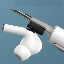 Bliss Store Pro Temizleyici Kit Süngerli 3'ü 1 Arada Temizleyici Kalem, Kablosuz Kulaklıklar Temiz Kalem, Toz Giderme Kulaklıkları Cep Telefonu Için Çok Fonksiyonlu Kulaklık Temizleme Kiti