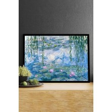 Bliss Store (PSTER14837) Water Lilies - Claude Sanatsal Çerçeveli Tablo 21 x 30