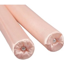 Bliss Store Croc 1290 Isısız Saç Şekillendirme Seti Gece Bigudisi Saç Sosisi (Pembe)