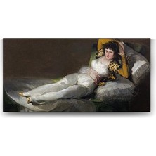 Bliss Store Francisco Goya - Giyinik Maya Tablosu - 100X50CM