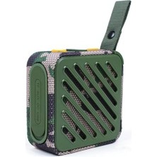 Bliss Store Taşınabilir Bluetooth V5.2 Kablosuz Hoparlör | Hi-Fi Güçlü Ses | Tf Kart USB Aux Destekli | Type-C Şarjlı 1200MAH Mini Speaker, SK-682 (Yeşil)