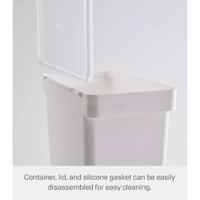 Bliss Store Ev Hava Geçirmez Evcil Hayvan Maması Saklama Kabı - Şeffaf Kapaklı Kedi ve Köpek Maması Tutucu Kutusu, Ekstra Büyük, 6,6 Galon, 25 Litre, Tekerlekler, Montaj Gereksinimi Yok.