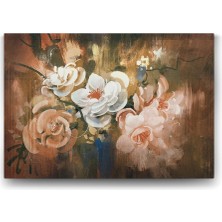 Bliss Store Dijital Çizim Çiçekler Tablosu - 75X50CM