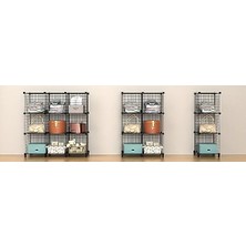 Bliss Store Dekoratif Tel Dolap - 6 Küp