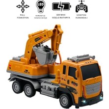 Bliss Store Uzaktan Kumandalı Şarjlı Full Fonksiyon Işıklı Inşaat Makineleri 27 Mhz 1:16 Ölçek (Kepçe)