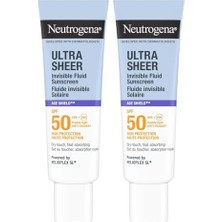 Bliss Store Ultra Sheer Age Shield Fluid SPF50 Yüz Güneş Koruyucu 50 ml (2 Paketi)