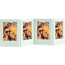 Bliss Store Mini Film Uyumlu Yeşil 4'lü Mıknatıslı Fotoğraf Çerçeve Seti