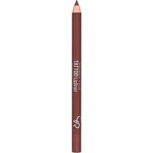 Bliss Store Golden Rose Tattoo Lipliner - Suya Dayanıklı Uzun Süre Kalıcı Dudak Kalemi NO:208 Mahogany
