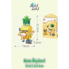 Bliss Store Loz Micro Block Serisi Gitarist Ananas Figürü 430 Parça Oyuncak Yapım Seti FFLZ-8847