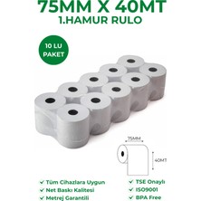 75X40 1.hamur Rulo 1 Koli 150 Adet (Termal Değildir)