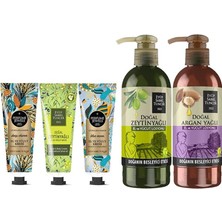 Bliss Store Deep, Blue, Zeytinyağlı El Kremi 50 ml ve Zeytinyağlı, Argan Losyon 250 ml