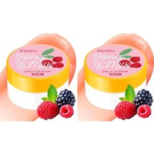 Bliss Store A'pıeu Bal ve Süt Özlü Nemlendirici Dudak Maskesi Kırmızı Meyveli, 6 gr (2 Paketi)