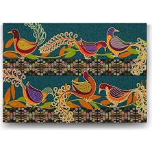 Bliss Store Tavus Kuşu Motif Tablosu - 140X100CM