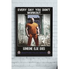 Bliss Store (PSTER13334) Someone Else Does Vücut Geliştirme Body Building Fitness Çerçeveli Tablo (21X30CM)