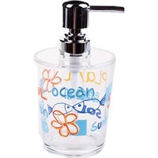 Bliss Store RF2745-7285 Sıvı Sabunluk Deniz Desen Banyo Aksesuarı