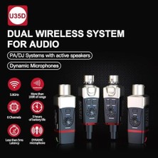 Bliss Store Xvive XV-U35D Kablosuz Mikrofon Sistemi - Çift Mikrofon Için Set