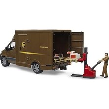 Bliss Store Bruder BR02678 Benz Sprinter Ups Kargo Aracı Transpalet ve Figür