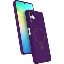 Durukar®  Samsung Galaxy A06 Regal Magsafe Standlı Kapak - Derin Mor