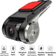 TKÇ Ally Full Hd Mini Araç Içi Kamera | Geniş Açı Gece Görüşlü Döngüsel Kayıt Kompakt Dash