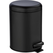 Bliss Store Pedallı Çöp Kovası Paslanmaz Çelik 5 L. Alassio, Parlak, Parlak Gümüş, 5 Litre, 21 x 24 x 28 cm