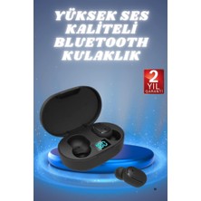 TKÇ Kulaklık Dijital Göstergeli Bluetooth Bağlantılı Kablosuz Kulak Içi Mikrofonlu Dokunmatik Kon