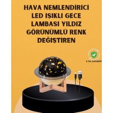 TKÇ Projektör Işıklı Aromaterapi Uyumlu Mini Masaüstü Hava Nemlendirici Cihaz