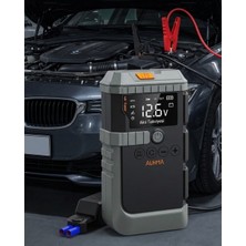 TKÇ Taşınabilir Araç Çalıştırma Jump Starter Hava Pompası Dijital Basınç Göstergeli Güç Ban