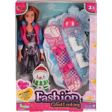Epilons WG-66730-66731 Aksesuarlı Kayakçı Bebek 29 cm -Vardem Oyuncak