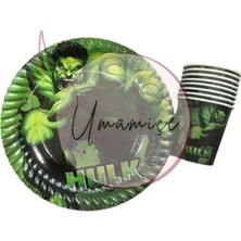 Umamiçe Hulk 8'li Tabak Bardak Seti