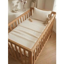Luvis Home 3 Katlı Müslin Bebek Nevresim Seti 100X150 cm – %100 Pamuk, Nefes Alan, Yumuşak Bebek Yatak Seti