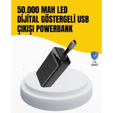 TKÇ 50.000 Mah Kapasiteli Powerbank – Hızlı Şarj Destekli 4 USB Portlu LED Işıklı Taşınabilir