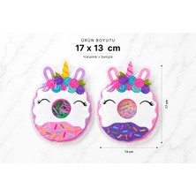 Joinkidz Unicorn Baskılı Şeffaf Cüzdan Görünümlü Lastik Toka Kutusu