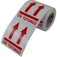 , Dik Tutunuz Etiketi 70MM x 80MM Ruloda 250 Adet Kuşe Rulo Etiket