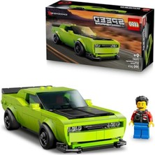 MarkEntegra LEGO Speed Champions Dodge Challenger Srt Hellcat 77237 – 9 Yaş ve Üzeri Yarış Arabası Tutkunu Çocuklar Için Koleksiyonluk Spor Araba Modeli, Yaratıcı Oyuncak Yapım Seti Hediye Fikri (390 Parça)