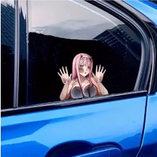 MS Major Selection Anime Kız Sticker Laptop,araba, Motor Sticker
