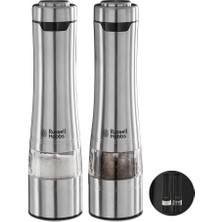 Russell Hobbs Elektrikli Tuz Karabiber Öğütücü Seti, Baharat Değirmenleri, Paslanmaz , Seramik Öğütücü, Öğütme Der