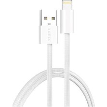 Delixa 2.4A USB Lightning Örgülü Şarj Data Kablosu 2 Metre Ip-17