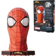 MarkEntegra - Marvel Spiderman Büstü - Kaliteli Kartondan Detaylı 3D Model Kiti, 82 Parça, 12 Yaşından Itibaren Süper Kahraman Serisi Hayranları Için