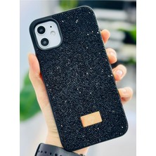 Go Aksesuar Iphone 11 ile Uyumlu Elmas Tasarımlı Taşlı Işıltılı Parlak Pırlanta Silikon Kılıf