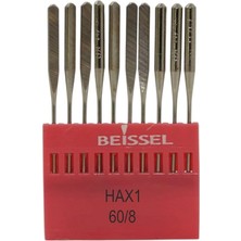 Beissel Hax1 Aile Tipi Aile Makinesi Iğnesi 8/60 Numara Ses Uçlu 10 Adet (1 )