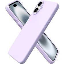 URUCHI iPhone 16 Kılıfı 6.1" ile Uyumlu, Ince Sıvı Silikon 3 Katmanlı Tam Kaplamalı Yumuşak Jel Kauçuk Darb