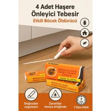 Kapsulavm 4 Adet Haşere Tebeşiri Böcek Önleyici Tebeşir Etkili Hamam Böceği ve Karınca Kovucu (74)