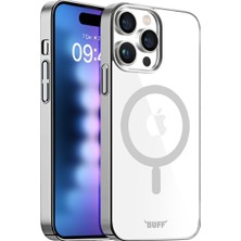 Buff Labs iPhone 15 ile Uyumlu Magsafe Uyumlu Slim Kılıf Kablosuz Şarj Destekleyen Sararmaya Karşı Korumalı Ka